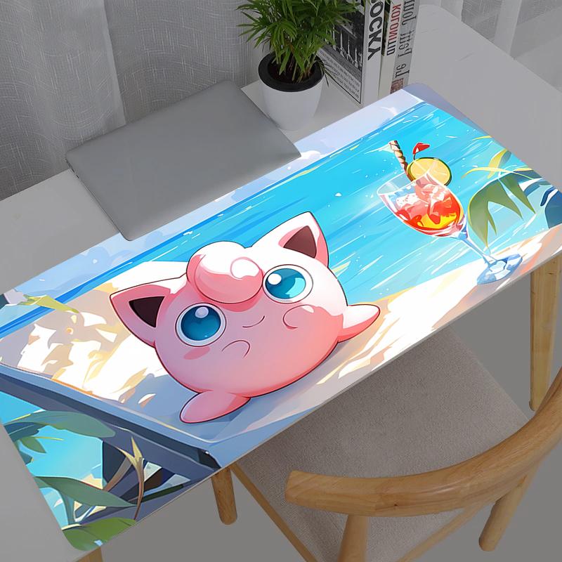 Mouse Pad Pokemon Pikachu Jigglypuff Gaming Accessories PC Gamer Alfombrilla Xxl Computer Laptop Varmilo Keyboard Mousepad
