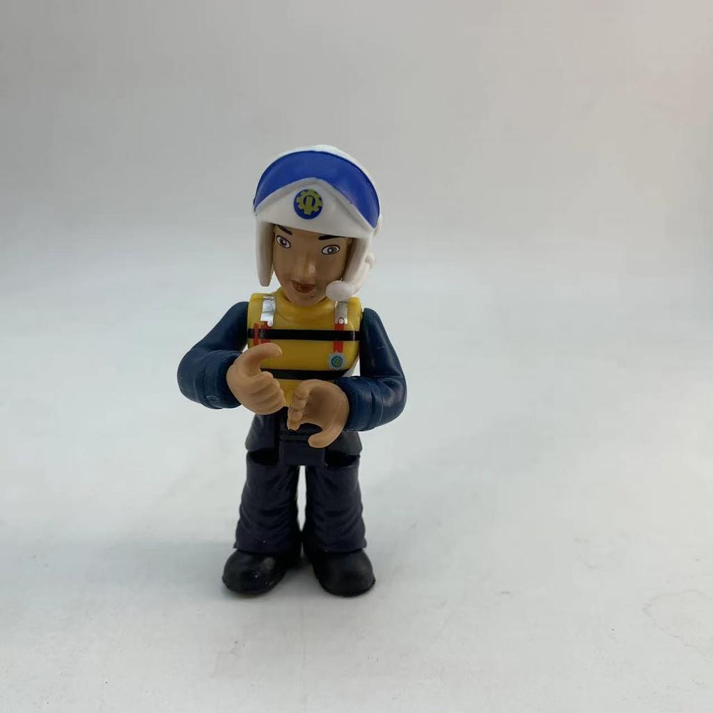 1Pcs Fireman Sam Character Colletion Model Figures Cartoon Joint Movable Firewoman Male Female Action Figuras Playthings Designed for Children