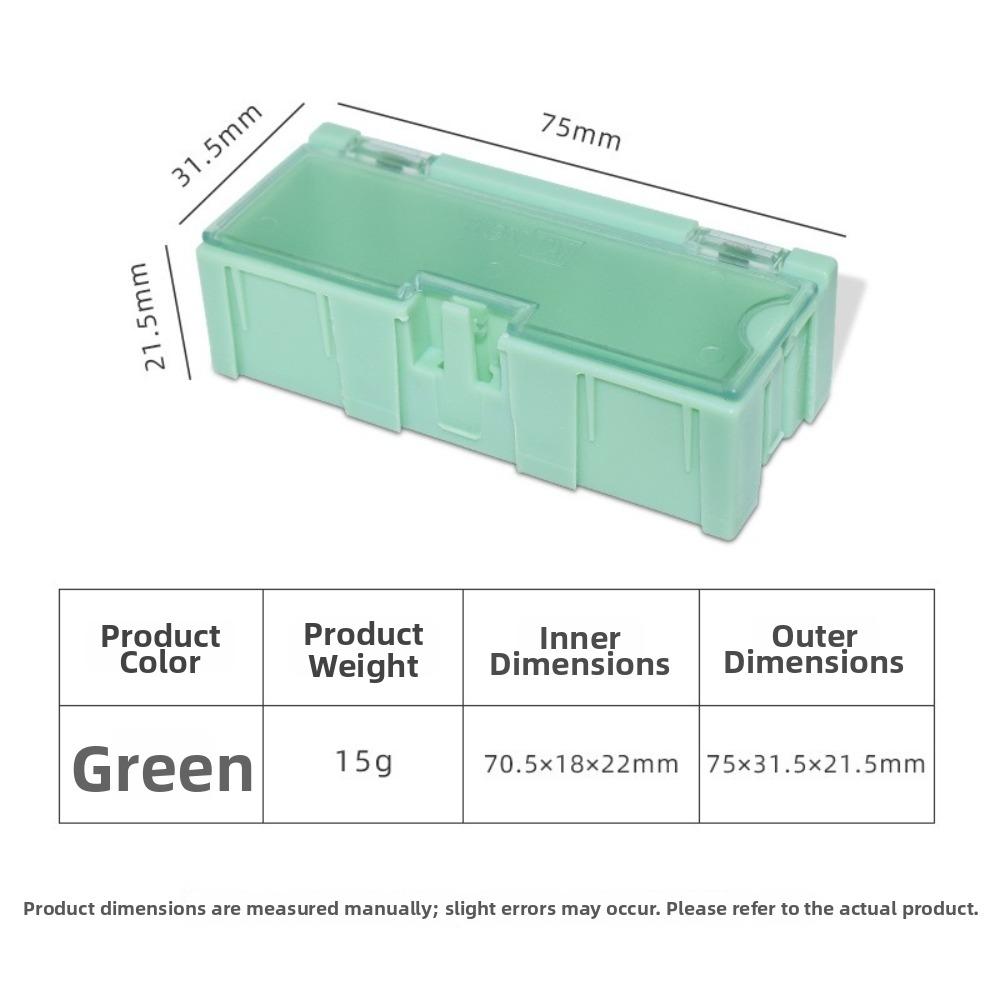 Stackable Electronic Component Storage Box Mini Resistance Storage Box  For DIY Electronics