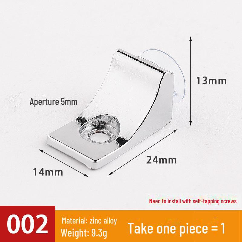 Transparent Movable Wardrobe Panel Bracket for Glass or Wooden Partition