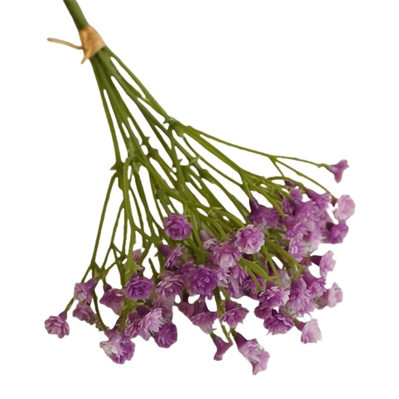 25Pcs Realistic Faux Gypsophila Flower For Wedding Bouquets Outdoor Indoors Decoration Long Time PVC Materials User Friendly Design