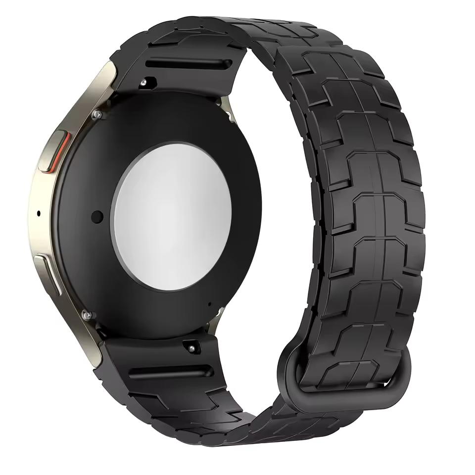 No Gaps 20mm Silicone Magnetic Band for Samsung Watch Galaxy 7 Classic 43mm 47mm 42 46mm For Galaxy 6 5 4 44 40mm Strap 5Pro 45mm Bracelet