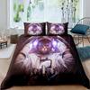 Galaxy Cat Duvet Cover Universe Galaxy for Kids Boy Girl Cute Kitten Printed Outer Space Planets Quilt Cover Bedroom Decorations