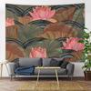 Plant Floral Mandala Tapestry Psychedelic Scene Wall Hanging Boho Picnic Mat Bedroom Room Aesthetic Decoration Home Decor