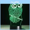 Stunning 3d Owl Led Desk Lamp With 7 Color Change Feature And Touch Art Controller