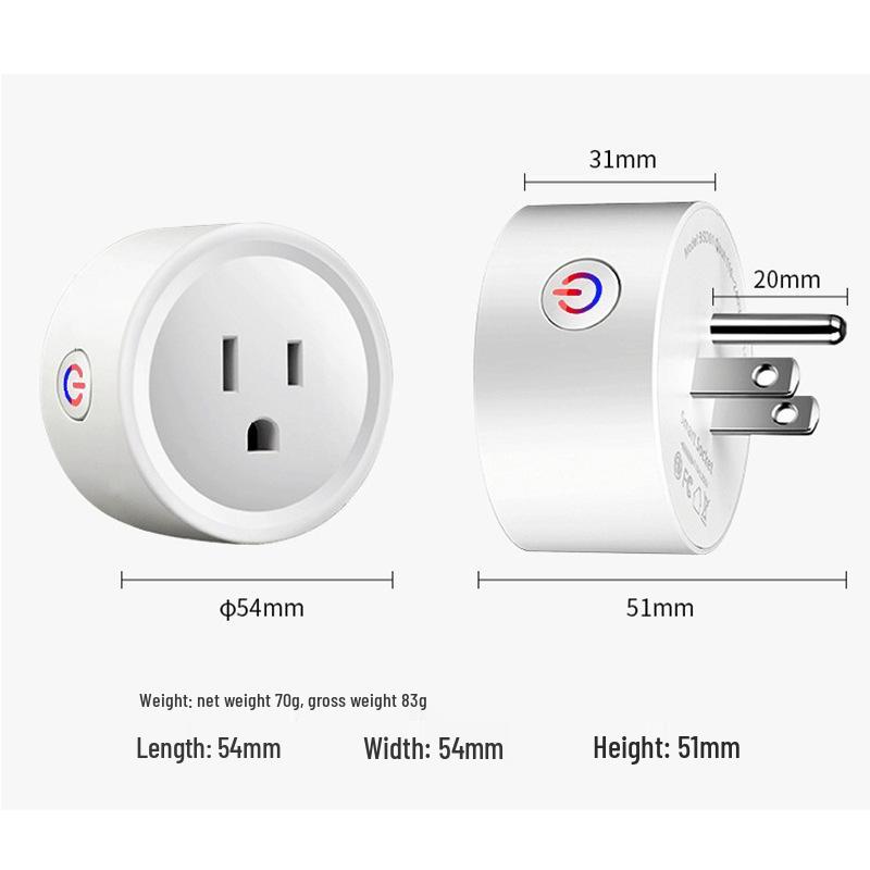 US Standard Smart WiFi Socket with Alexa Voice Control & Mobile App Timer