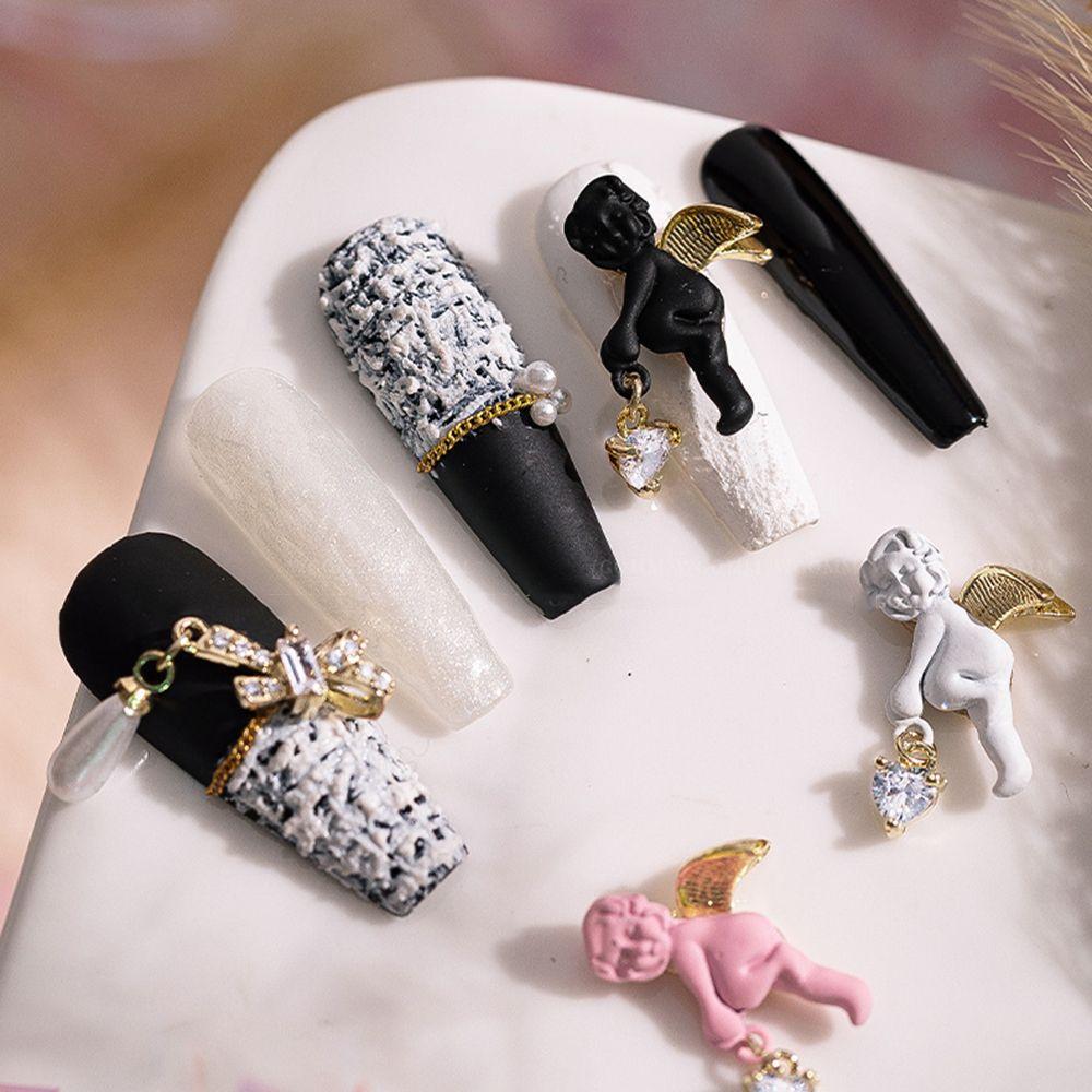 

Baroque Zircon Nail Art Decorations DIY Manicure Accessories 3D Nail Jewelry Angel Baby Nail Charms
