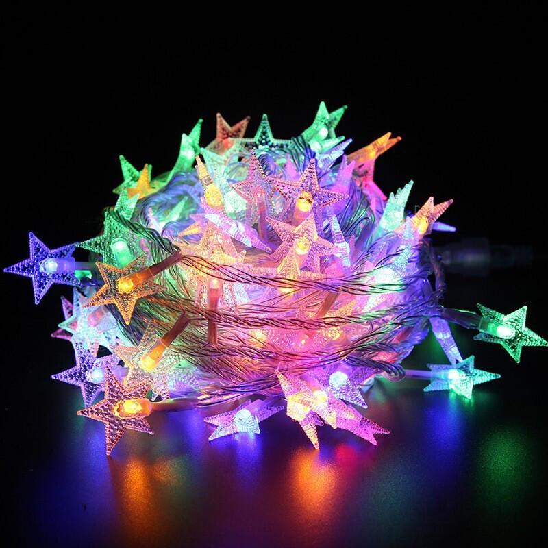Colorful LED Star String Lights