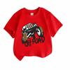 Kids Boys Girls 100% Cotton Crew Neck Short Sleeve T-Shirt, Cool Off-Road Monster Truck Printed Casual Tees, Soft Breathable Summer Tops for Outdoor D