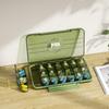 Portable Weekly Pill Organizer - Compact Travel Size with 3 Daily Compartments