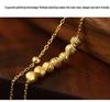 Banyan Tree 2024 Double Layer Silver Bead Anklet - Women's Classic & Sexy Summer Foot Accessory