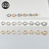 1pc G23 Titanium Split Ring with Multi Slanted Marquise Round White CZ Septum Nose Ring Cartilage Helix Tragus Piercing Jewelry