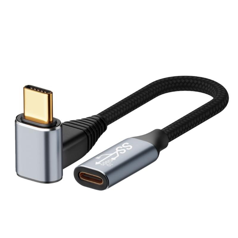 

Кабель USB C 90 градусов, неплетеный, с угловым разъемом USB C L, USB C на C, угловой, для зарядки и передачи данных, для S10 S9 1
