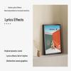 MORRORART T2 Wall-Mounted HIFI Speaker: Mural with Floating Subtitles & Bluetooth Audio