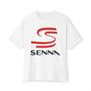 Ayrton Senna Logo Brasilianische Rennlegende Logo Unisex Oversized T-Shirts T-Shirt Größe S-3XL