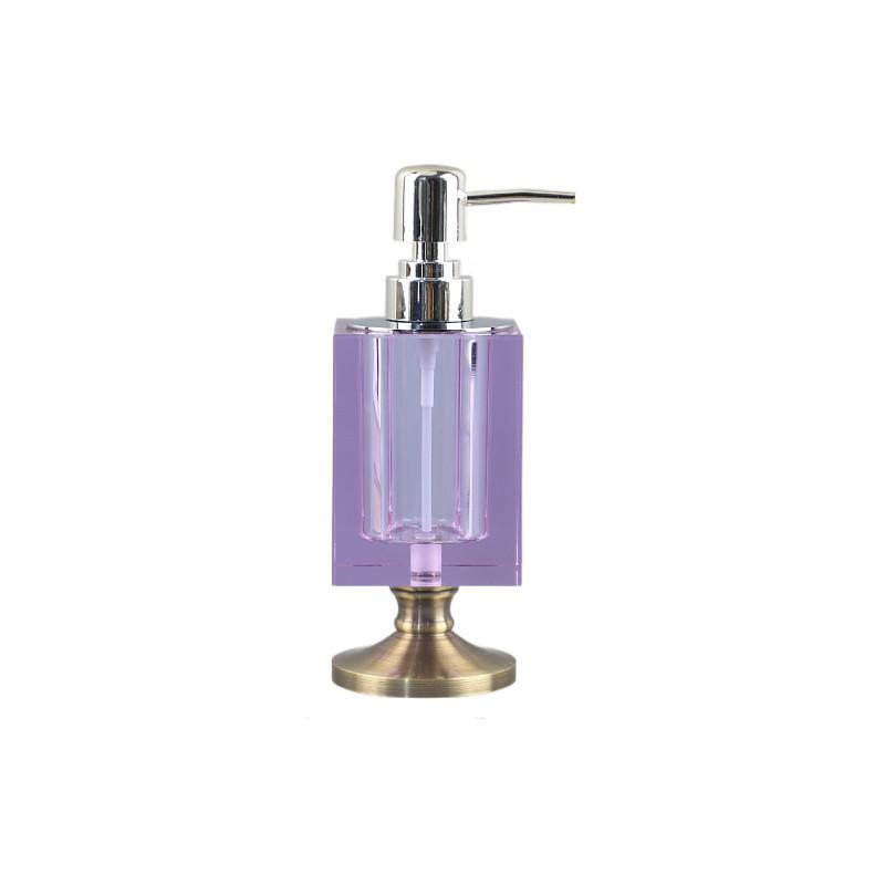 Crystal Glass Portable Soap Dispenser Modern Crystal Press Lotion Bottle Household Shampoo Empty Bottle Bathroom Accessories New