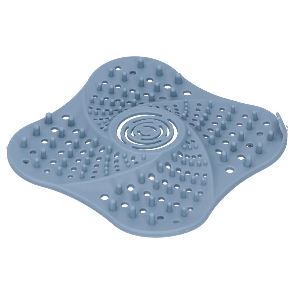 Cubierta de Desagüe de Piso de Baño Atrapapelos Tapón Antibloqueo Filtro de Alcantarilla para Fregadero Azul