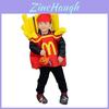 Buntes Pommes-Kostüm für Kinder, ideal für Weihnachten, Neujahr, Halloween, Kindertagspartys