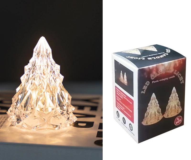 

1Pc LED Decorative Atmosphere Lamp Electronic Light Christmas LED Eve Crystal Light Wedding Party Decor