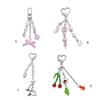 Fashion Star Bowknot Butterfly Hanging Pendant Sweet Phone Strap Bag Decoration Portable Hanging Lanyard for Girls Women