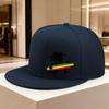 Rastafarian Surfer Silhouette Flat Brim Snapback Cap Adjustable Baseball Hat Street Style Summer Essential