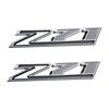 2X -2024 Chrome Black For Silverado Z71 Emblem Fender Side