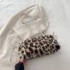 New Leopard Print Pillow Bag Lightweight Long Shoulder Strap Handbag Large Capacity Shoulder Bag Women