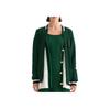 Karl Lagerfeld Urban Fashion Street Social Light Luxury Plaid Badge Round Neck Pocket Long Sleeve Jacket Women Jackets Green 236L14E6