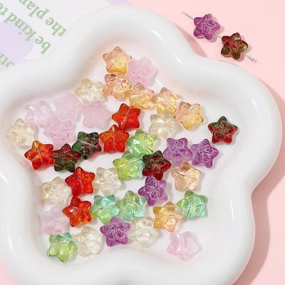 10pcs 15mm Crystal Glass Star Bow Beads Charm for Earring Necklace Bracelet DIY Jewelry Making Accessories