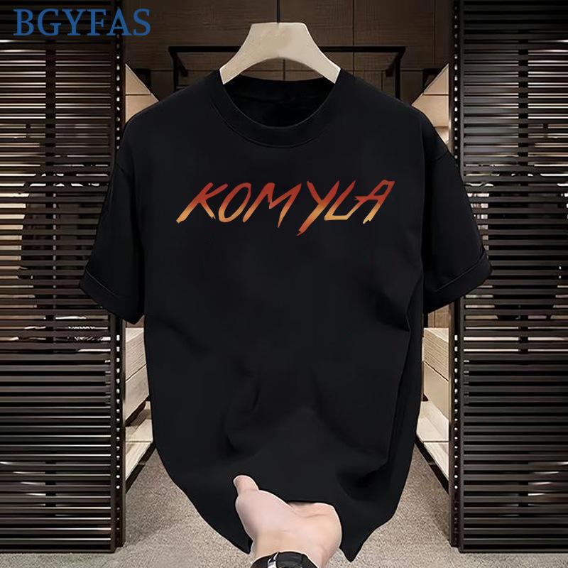 100% Pure Cotton Evil Expression Printed Short-sleeved T-shirt for Men and Women Summer Design Sense Niche Loose Top Ins Trendy Brand