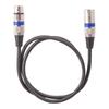 5pcs Professional R Male to Female Microphone Cable 3Pin R  Microphone Cable for -Stage Light Turn around