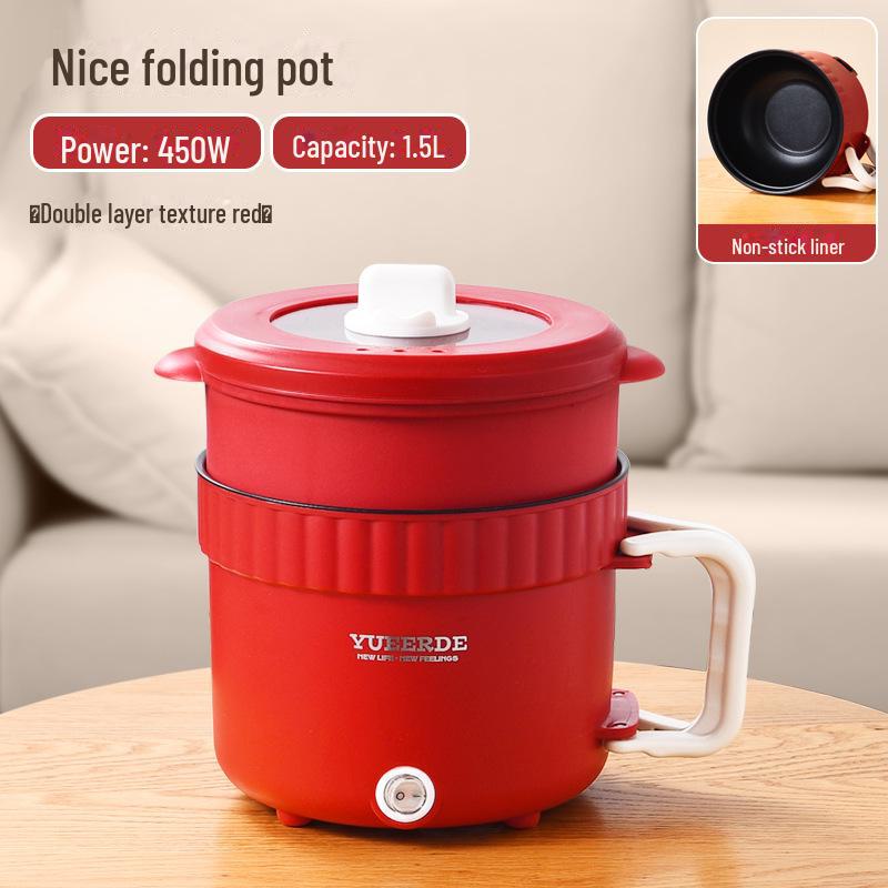 Compact Electric Multi-Cooker: Portable Non-Stick Pot and Electric Frying Pan for Dorms