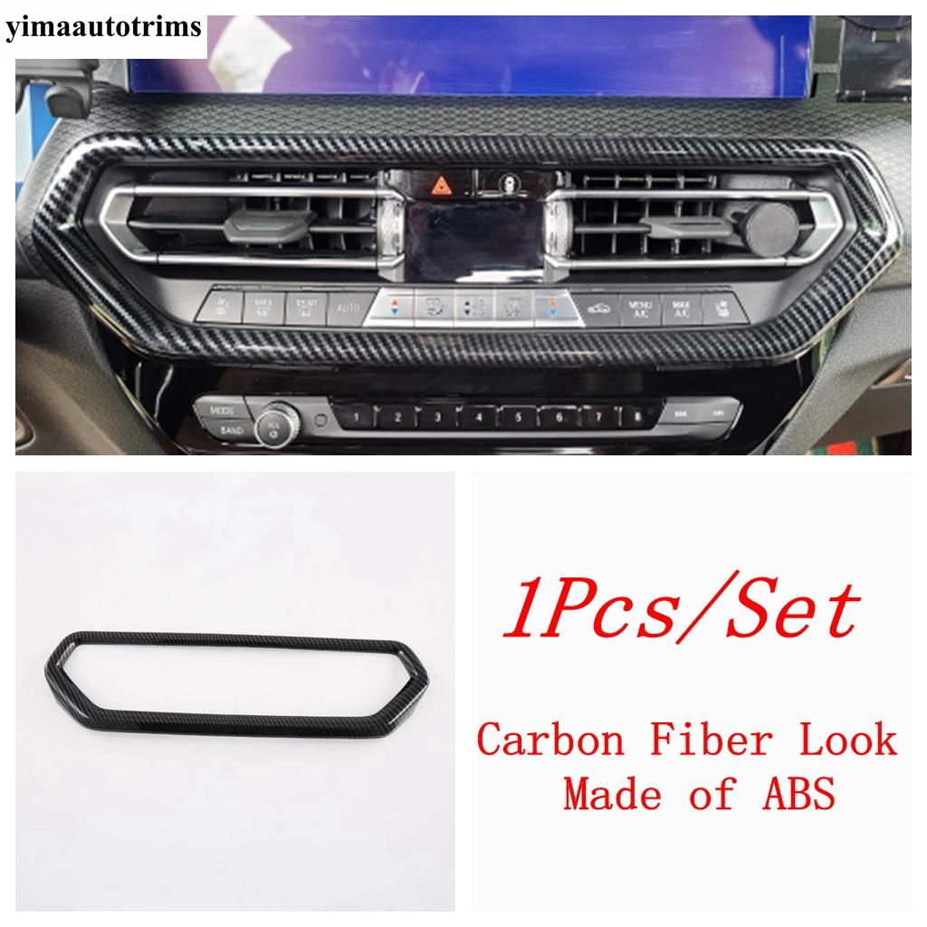 Gear Panel / Dashboard Frame / Window Lift /Navigation Strip Cover Trim For BMW X3 iX3 X4 G01 Carbon Fiber Accessories