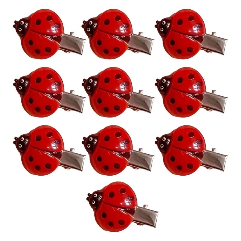 

10PCS Simulated Insect Hair Clip Cute Insect Design Secure Grip Hair Accessories For Kids Adults Thin Short Hair 1