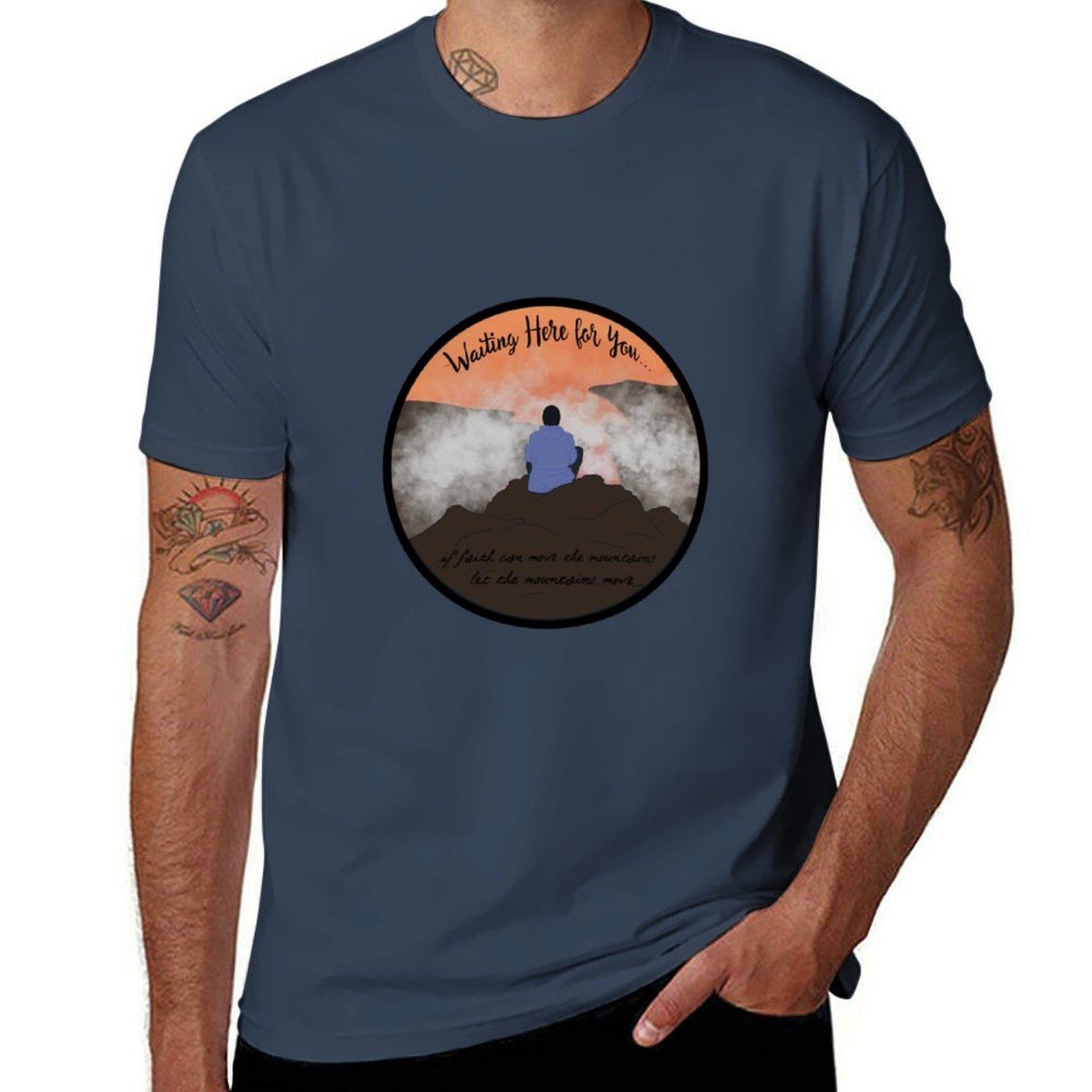 Waiting Here For You Tshirt Novelty Graphic Tee Shirt S