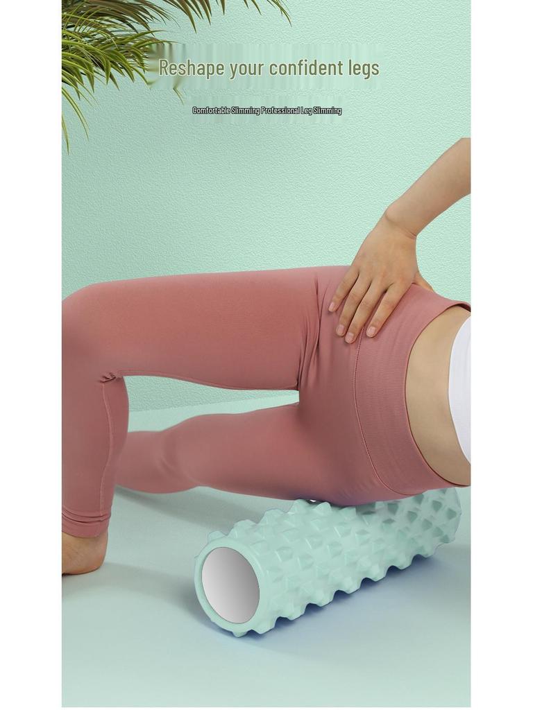 Foam Roller for Muscle Relief, Beginner Fitness, and Yoga - Wolf Tooth Massage Stick for Slimming Legs and Relaxation