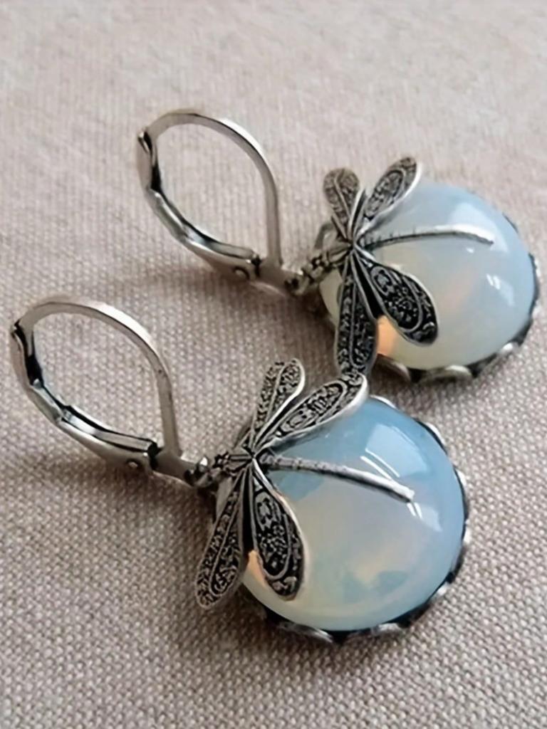 1 Pair Vintage Dragonfly Earrings Elegant Jewelry Style for Men, Worn Daily As Bohemian Jewelry Accessories for Parties Festive Occasions