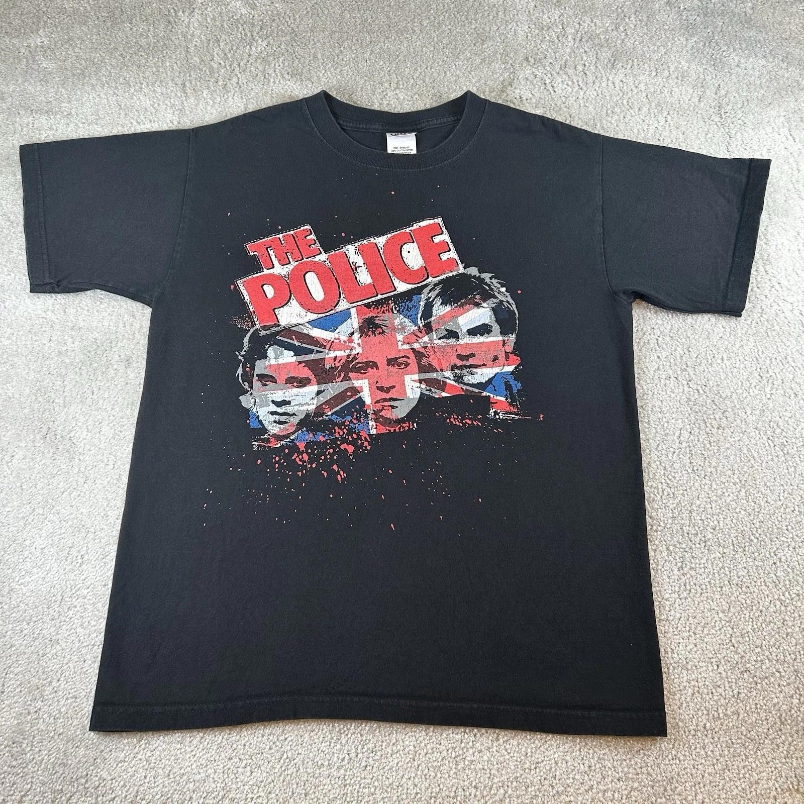 

Vintage The Police World Tour 2007-2008 Rock Band Graphic T-shirt Size Medium L