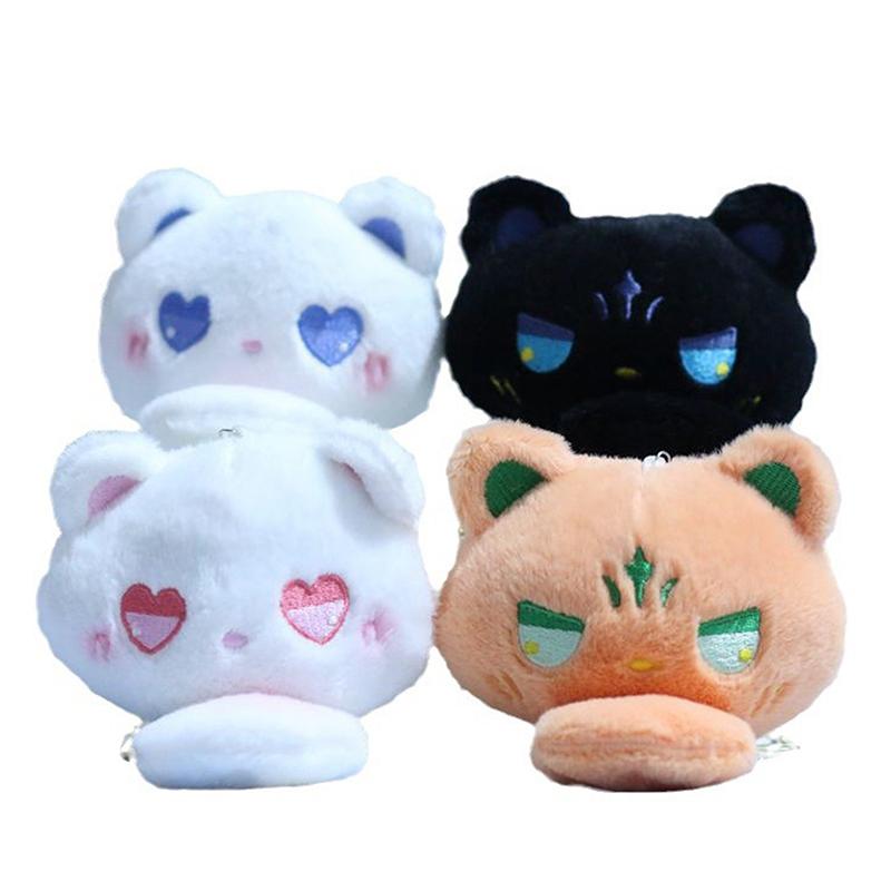 1PCS 4 Colors 12CM Cats Stuffed TOYS Keychain Cat Gift Plush TOY DOLL For Kid Party Birthday Plush Toys For Girl