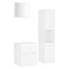 Bathroom Furniture Set White Particleboard