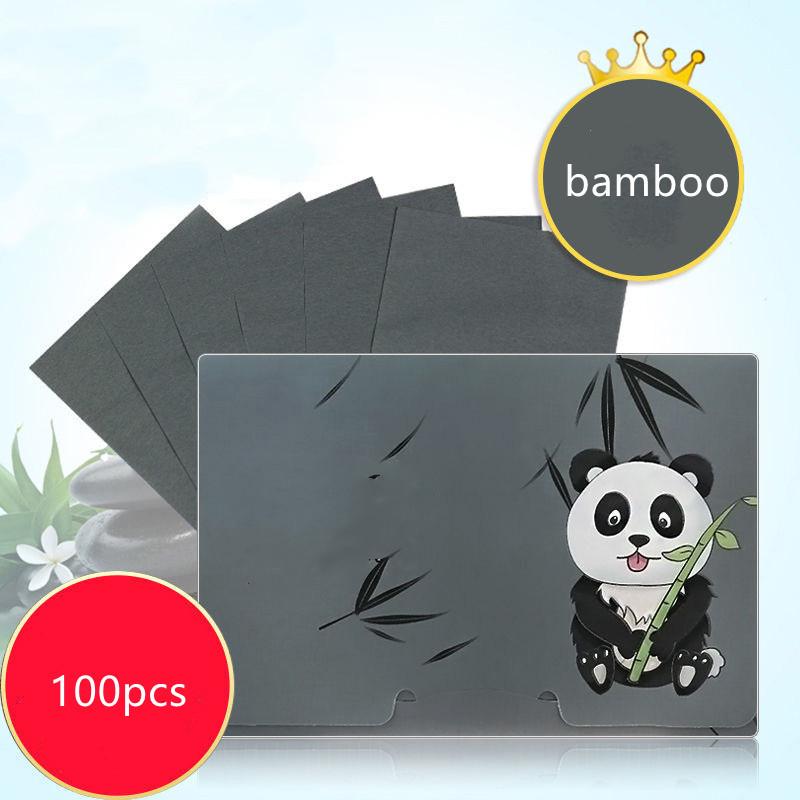 100 pçs camomila rosto absorvente controle de óleo toalhetes de papel remoção de óleo absorvente folha matcha rosto oleoso blotting ferramentas de beleza