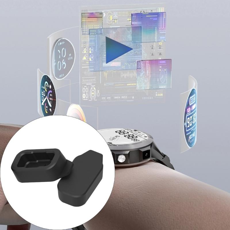 Silicone Charging Port Cover For Selected Sports Watches Dustproof Charging Interfaces Protector Secure Seal