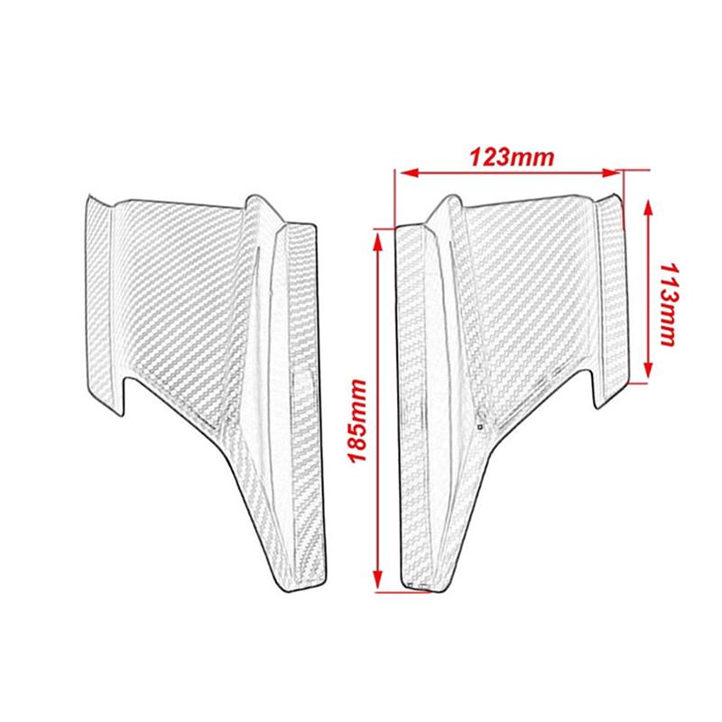 Pair Motorcycle Winglet Aerodynamic Side Wind Fin Spoiler Front Fairing Protector Wing Cover for Honda ADV150 ADV 150 2019 2020