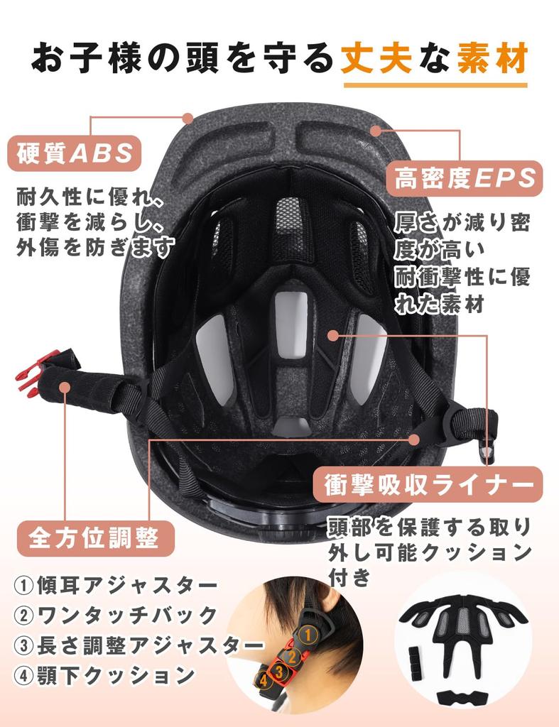 Bicycle Helmet for Elementary School CE Mark Ultra Head Circumference Sports Reflective For Camouflage Blue [SunnyHug] Children, Students, Certified,