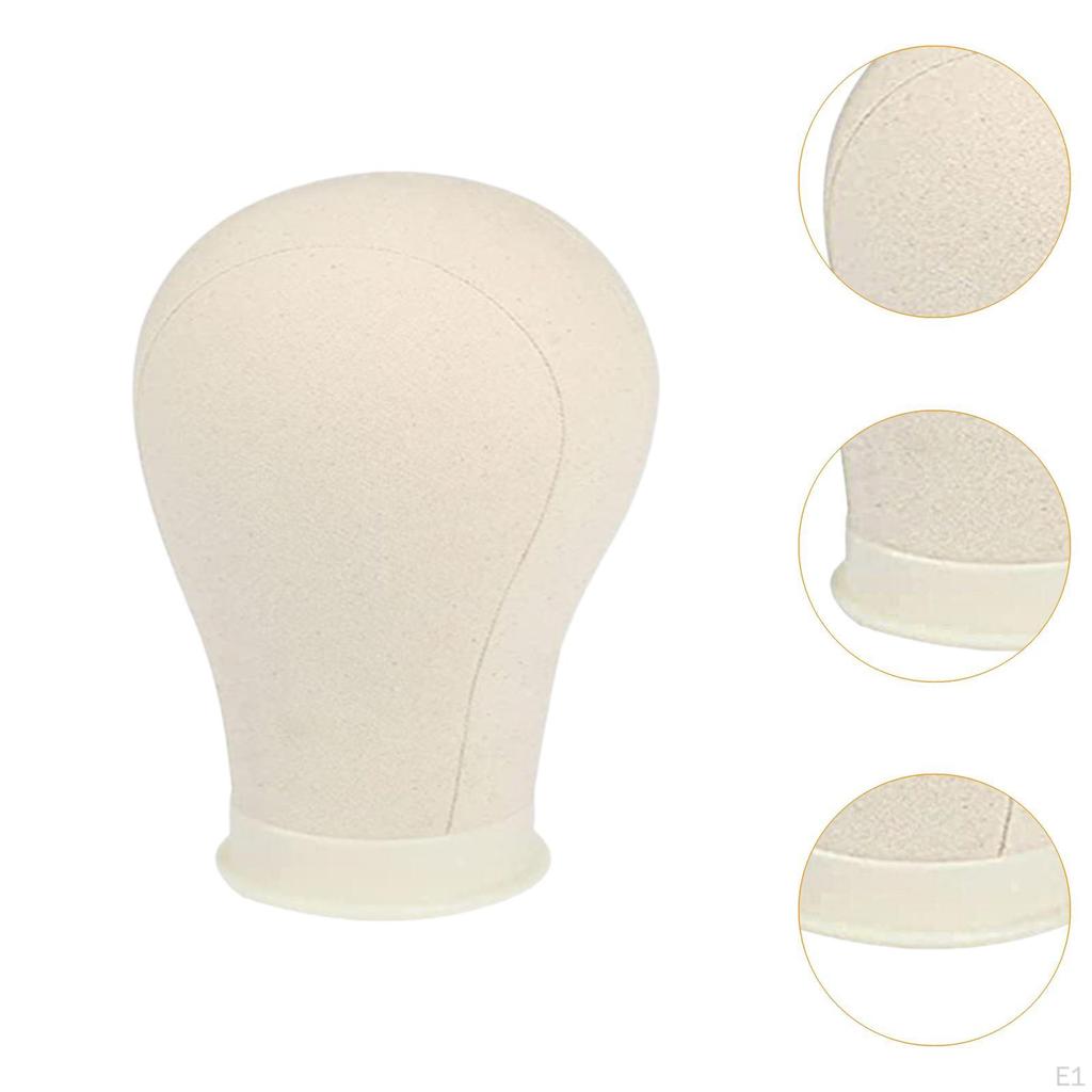 Canvas Block Head Wig Display Model Professional Hairpieces Mannequin