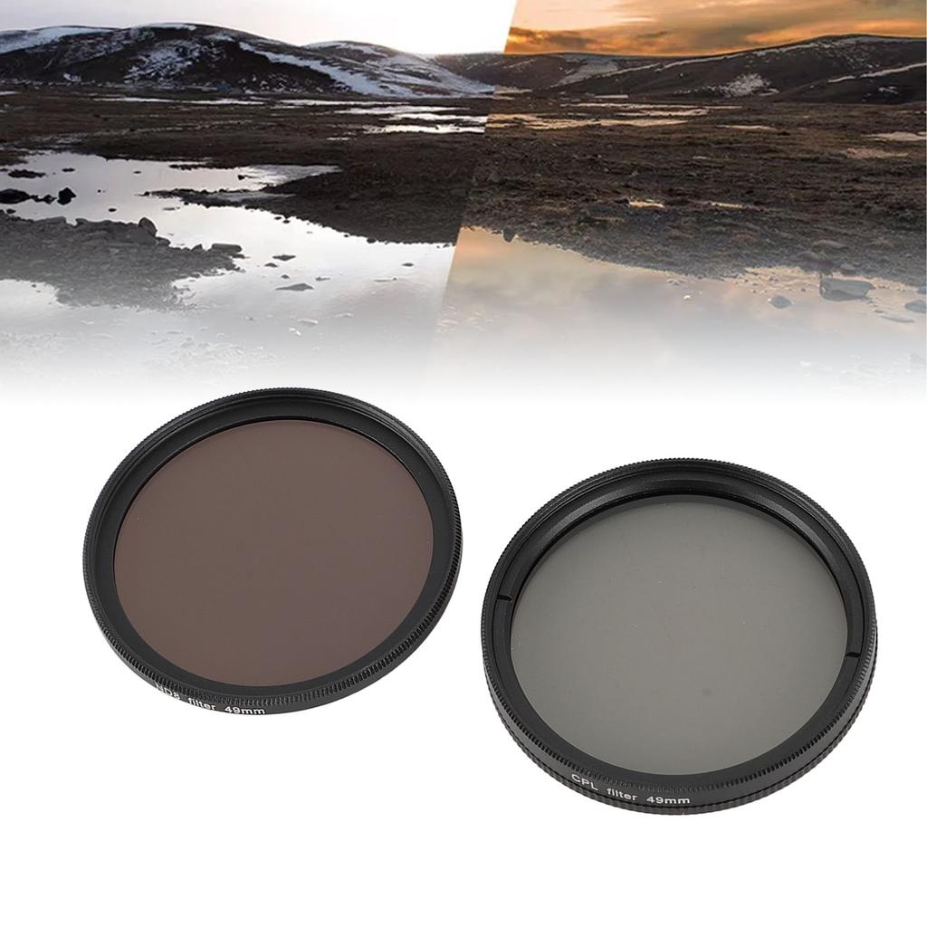 Set de filtre 3 în 1 pentru aparate foto UV CPL ND8 Sticlă optică Aliaj de aluminiu Anti amprentă Lentile pentru cameră DSLR F