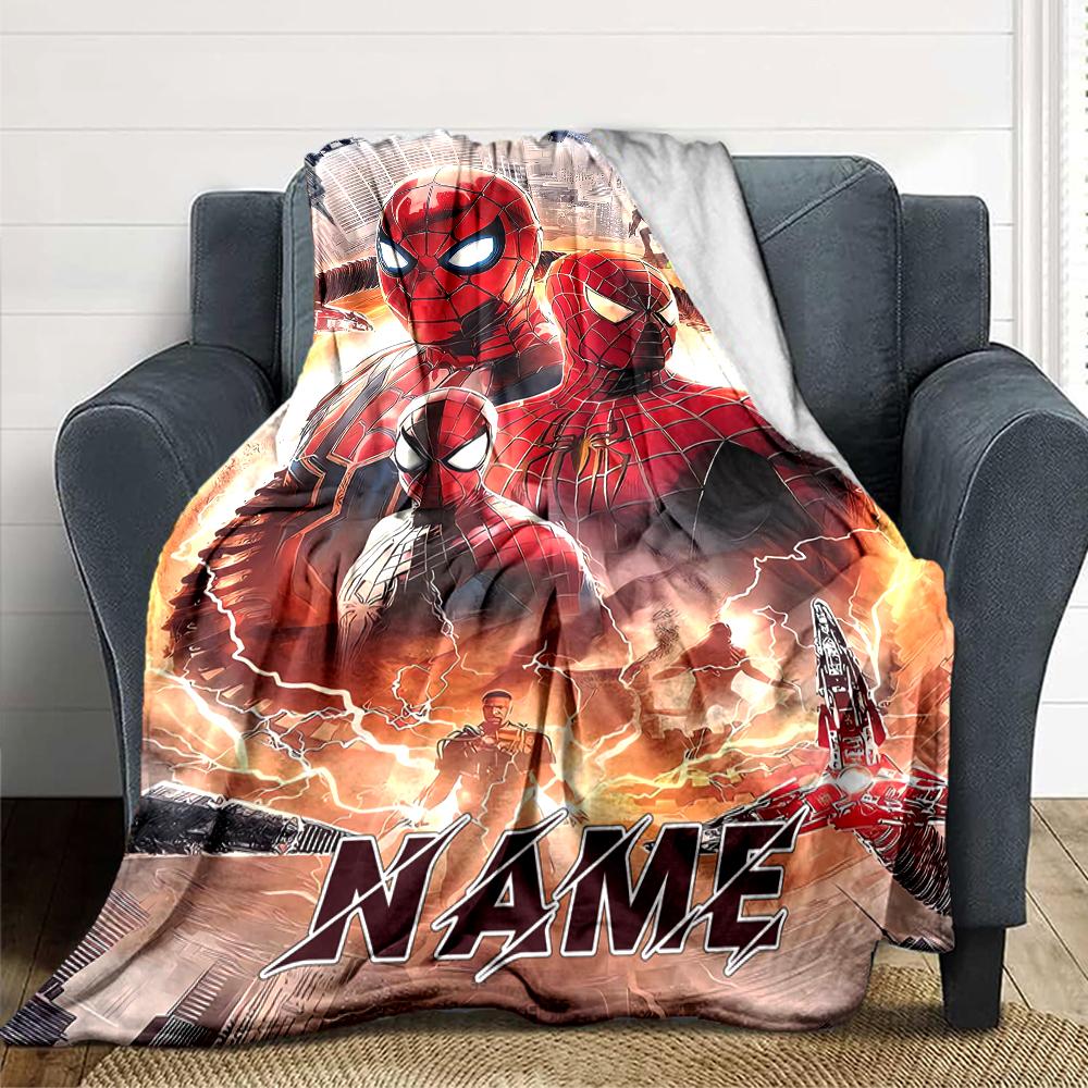 Custom Name "Avengers vs Thanos: Epic Battle" blanket for Couch & Bed, Plush Cozy Fuzzy Blanket Super Soft & Warm Blankets for Fall and Winter. 090817