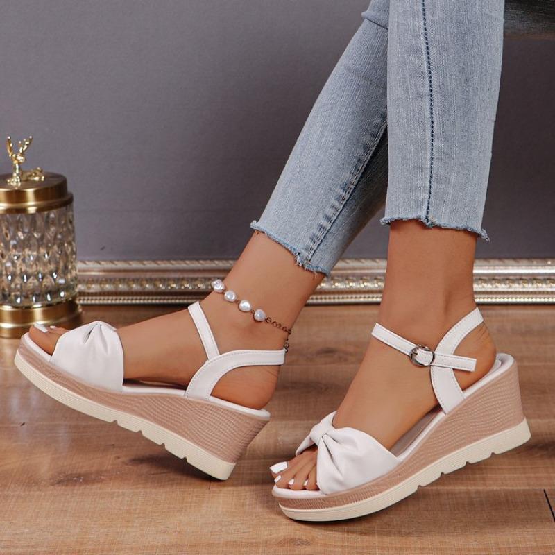 Sandály na klínku Dámské Silná podrážka Jednopáskové Velké velikosti Boty na silné podrážce