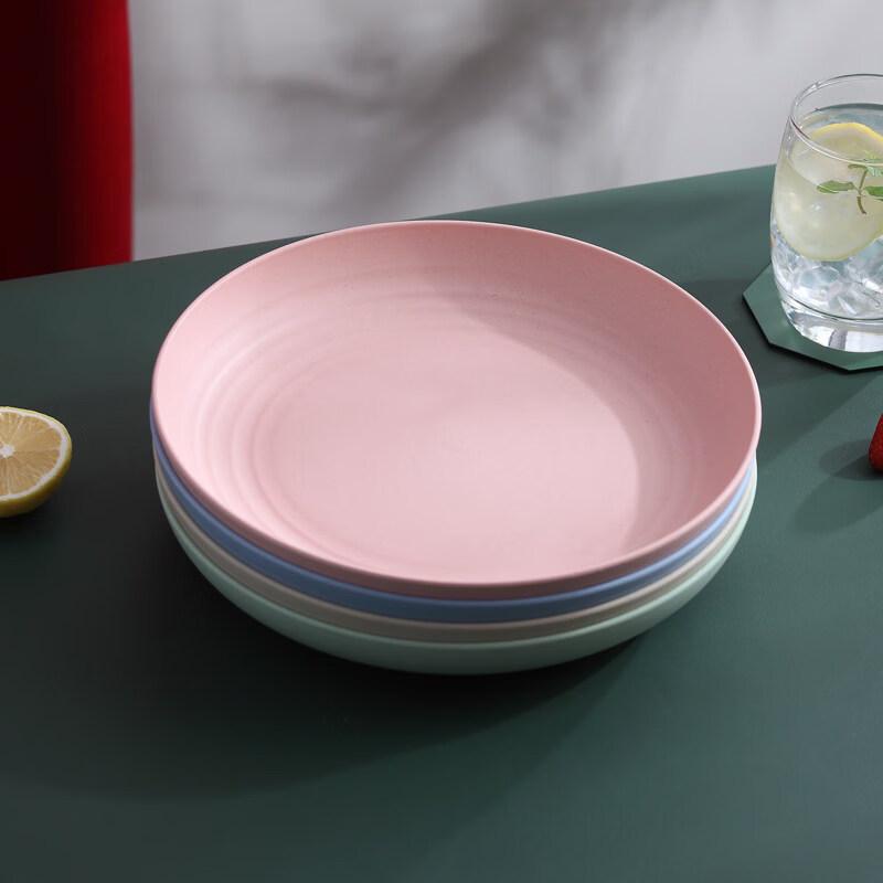 ZISIZ Disposable Round Plastic Plate