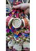 Ethnic Bean and Small Drum Wind Chime with Gourd Pendant - Yunnan Wall Hanging Ornament